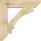 Ekena Millwork Merced Slat Rough Sawn Bracket w/ Offset Brace, Douglas Fir, 8"W x 34"D x 34"H BKT0806X34X34MRC06RDF - alternate 4